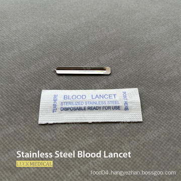 Stainless Steel Blood Lancet Blood Sugar Test